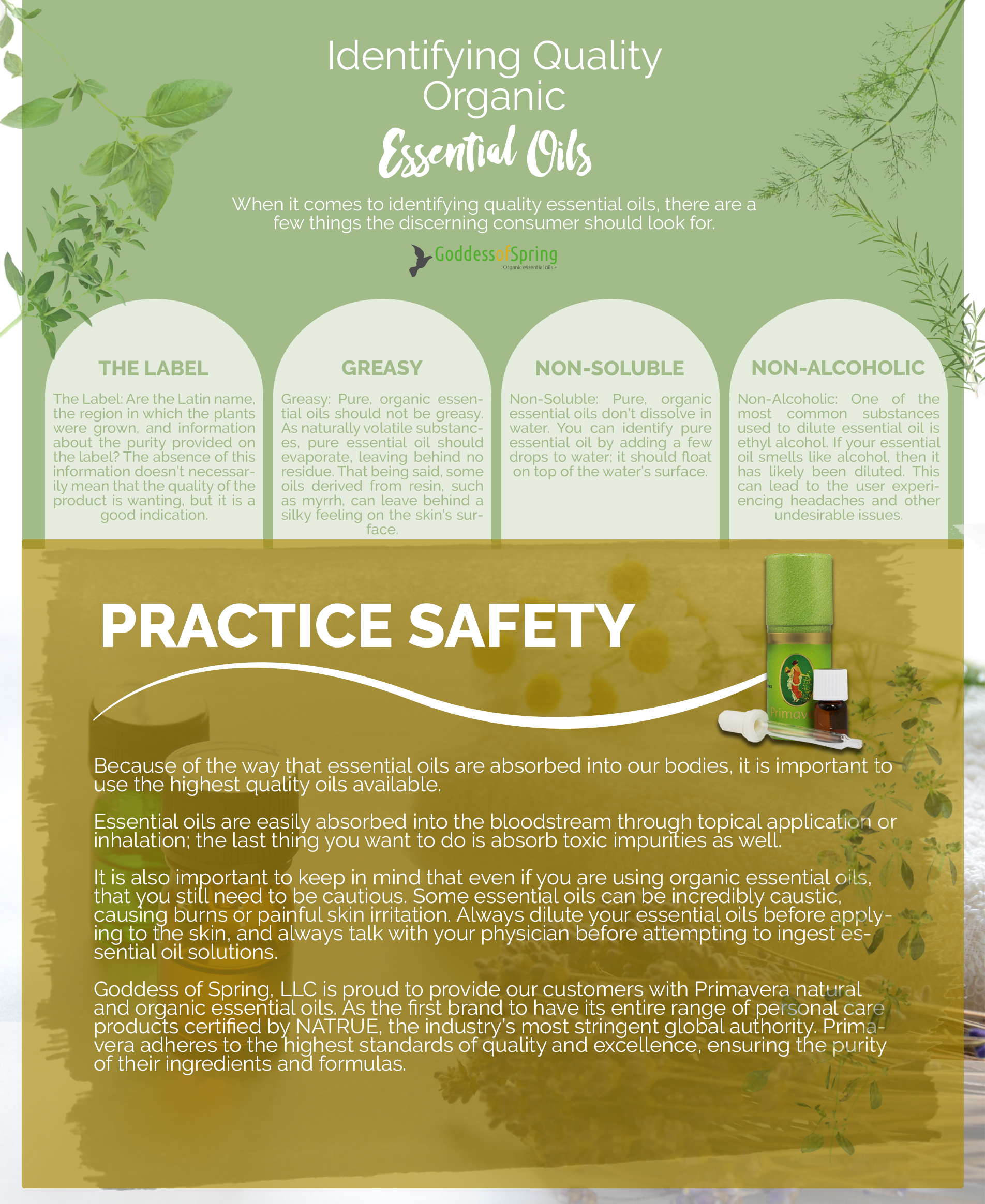 Identifying Organic Quality Essential Oils